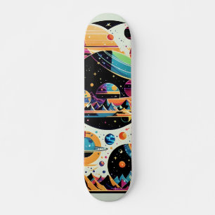 Stars och planeter mini skateboard bräda 18,5 cm
