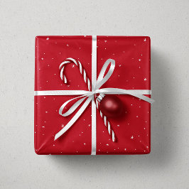 Stars och prickar röda vita, söta roligtar jul presentpapper