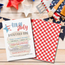 Stars och stripes 4:e juli Backyard BBQ