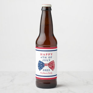 Stars och stripes 4:e juli Classic Ölflaska Etikett