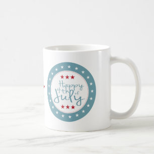 Stars och stripes 4:e juli Kaffe Mugg