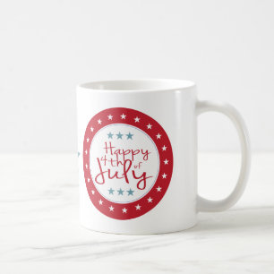 Stars och stripes 4:e juli Kaffe Mugg