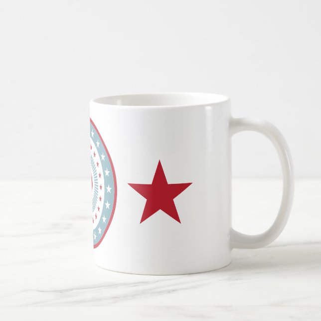 Stars och stripes 4:e juli Kaffe Mugg (Höger)