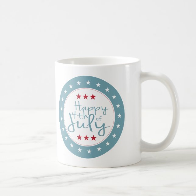 Stars och stripes 4:e juli Kaffe Mugg (Höger)
