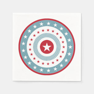 Stars och stripes 4:e juli-Pappersservett Pappersservett