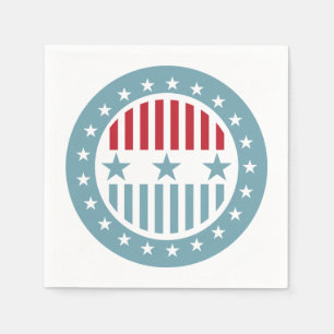 stars och stripes 4:e juli-Pappersservett Pappersservett
