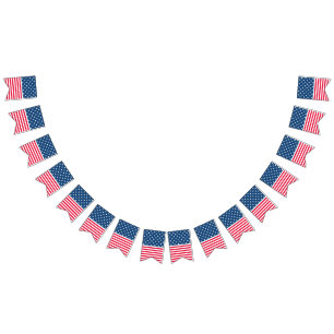 Stars och stripes   4 juli vimplar