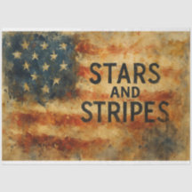 Stars och stripes Abstrated Decoupage Papper