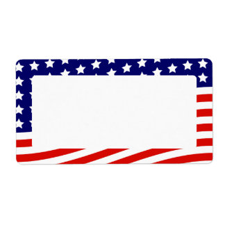 Stars och stripes American Flagga 4 juli Fraktsedel
