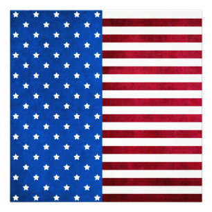 Stars och stripes-American Flagga av Shirley Taylo Fototryck