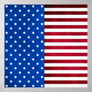 Stars och stripes-American Flagga av Shirley Taylo Poster