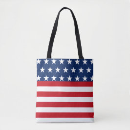 Stars och stripes American Flagga Patriotic Tygkasse