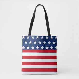 Stars och stripes American Flagga Patriotic Tygkasse