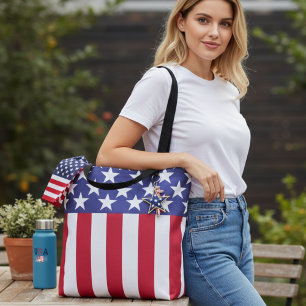 Stars och stripes American Flagga Tygkasse