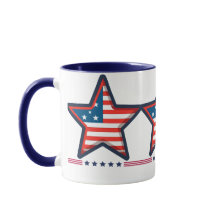 "Stars och stripes American Mugg"