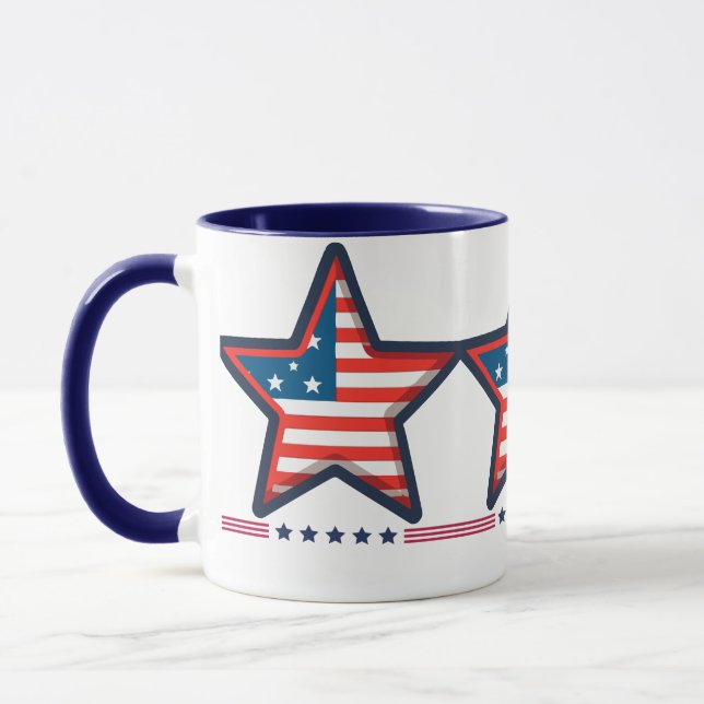 "Stars och stripes American Mugg" Mugg (Vänster)