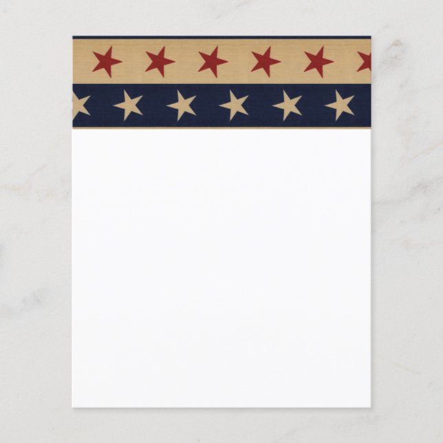 Stars och stripes Americana Flygblad (Framsidan)