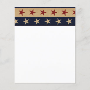 Stars och stripes Americana Flygblad