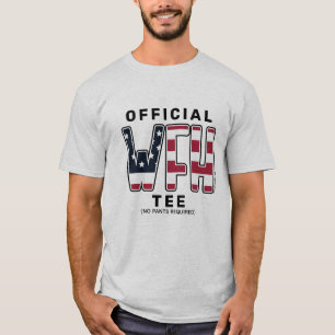 Stars och stripes arbetar från hemmet Officiell T Shirt