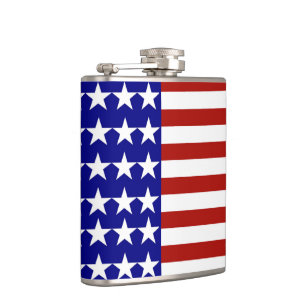 Stars och stripes-bakgrund fickplunta