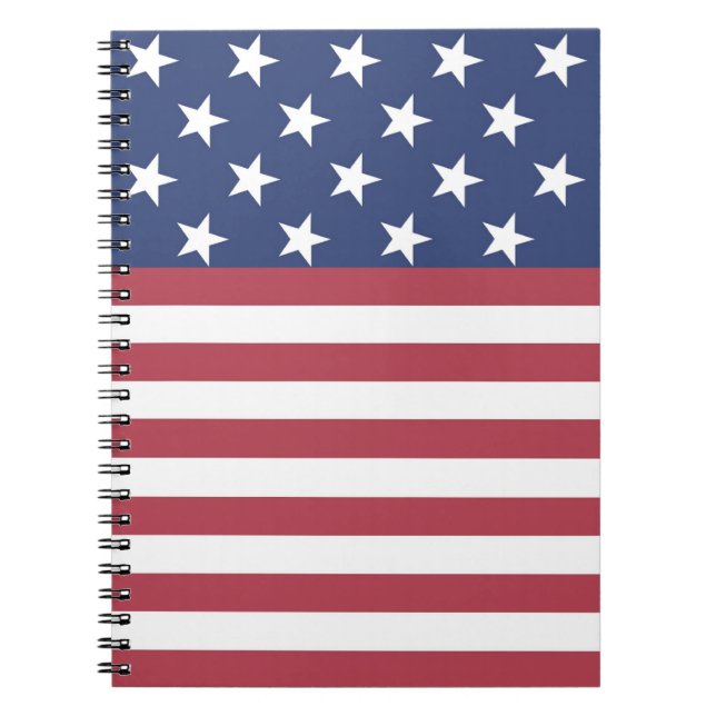 Stars och stripes Design Notebook Anteckningsbok (Framsidan)