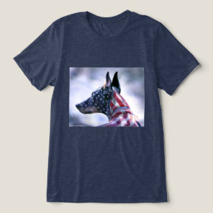 Stars och stripes Doberman Pinscher T Shirt