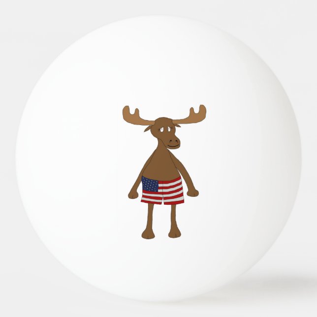 Stars och stripes Eh? Pingisboll (Framsidan)