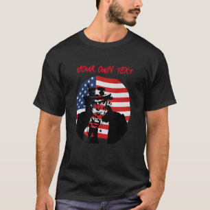 Stars och stripes/farbror Sam T-Shirt. Anpassa. T Shirt