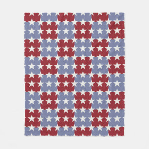 Stars och stripes fleecefilt
