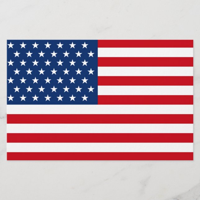 Stars och stripes Förenta staterna Brevpapper (Framsida)