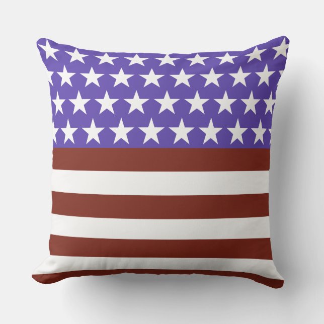 Stars och stripes Forever Roligt Utomhuskudde (Framsida)