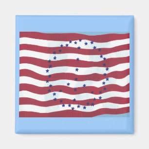 Stars och stripes Fredstecken Flagga Magnet