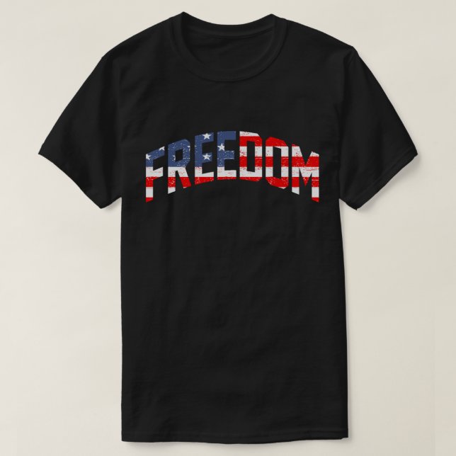 Stars och stripes Freedom T Shirt (Design framsida)