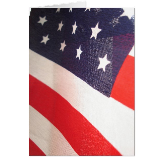 Stars och stripes hälsningskort (Framsidan)
