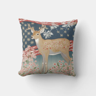 Stars och stripes Hjort Kudde