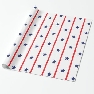 stars och stripes Independence day Presentpapper