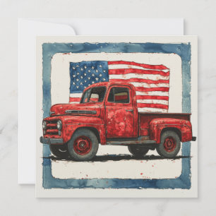 Stars och stripes-jakt: Vintage Glory Julkort