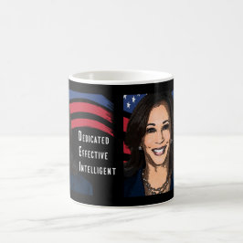 Stars och stripes Kamala Harris till president 202 Kaffemugg