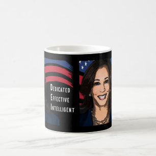 Stars och stripes Kamala Harris till president 202 Kaffemugg