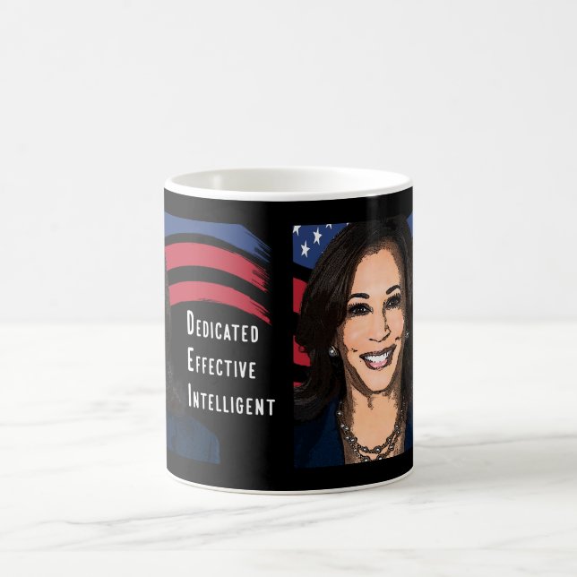 Stars och stripes Kamala Harris till president 202 Kaffemugg (Center)