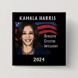Stars och stripes Kamala Harris till president 202 Knapp