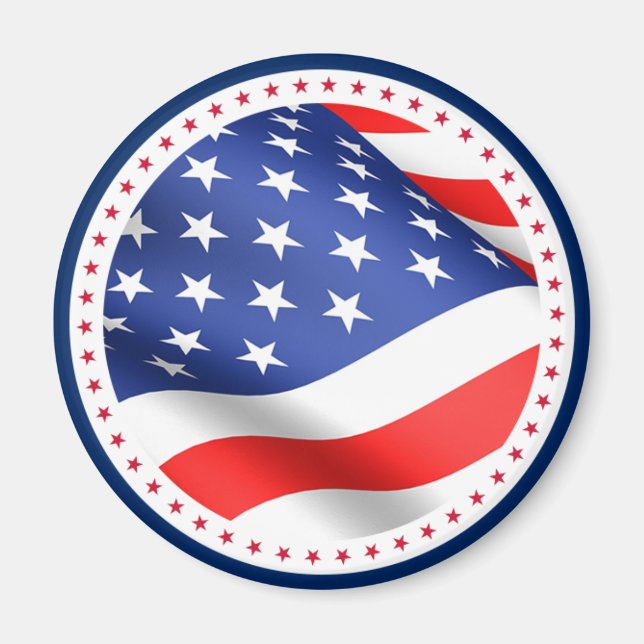 Stars och stripes Kitchen Magnet (Framsidan)