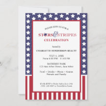 Stars och stripes-klientuppskattning Party