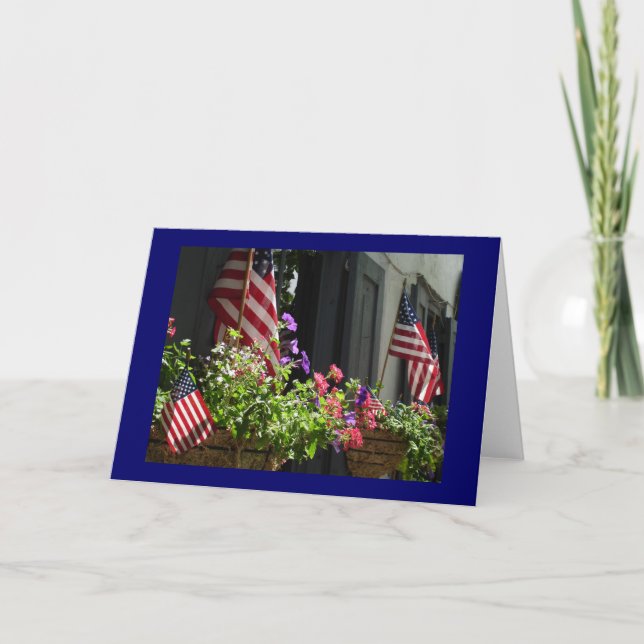 Stars och stripes kort (Framsida)