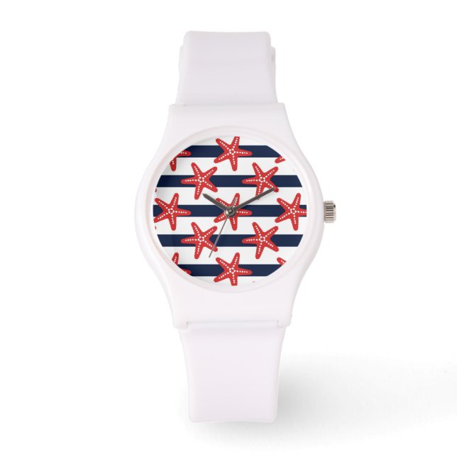 Stars och stripes Mönster Armbandsur (Framsida)