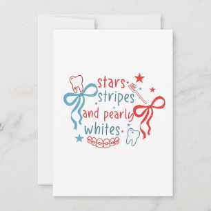 Stars och stripes och Parly Whites 4 juli Tack Kort