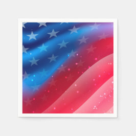 Stars och stripes pappersservett