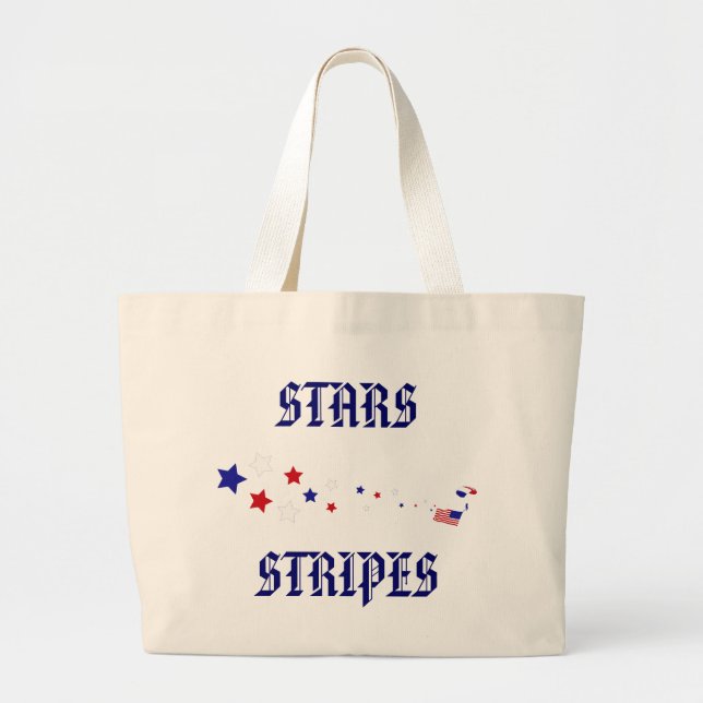 Stars och stripes Parachuter Jumbo Tygkasse (Framsidan)