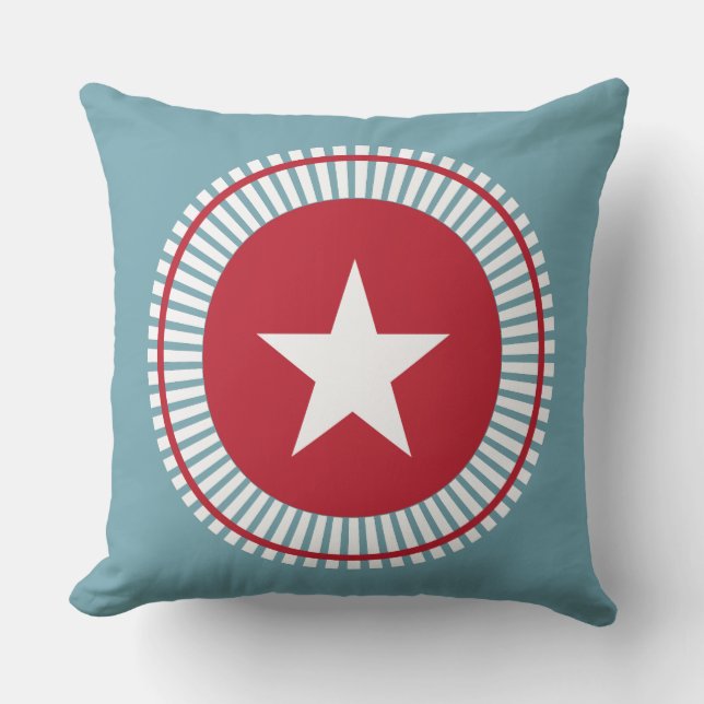 Stars och stripes Patriotic 4:e juli Pillows Kudde (Framsida)