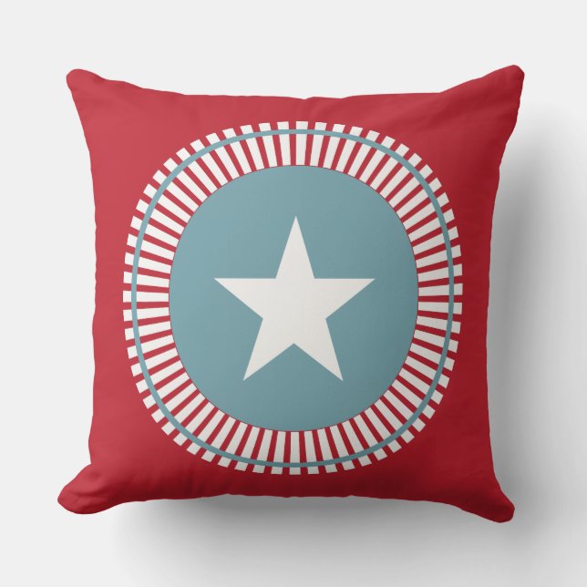 Stars och stripes Patriotic 4:e juli Pillows Kudde (Framsida)